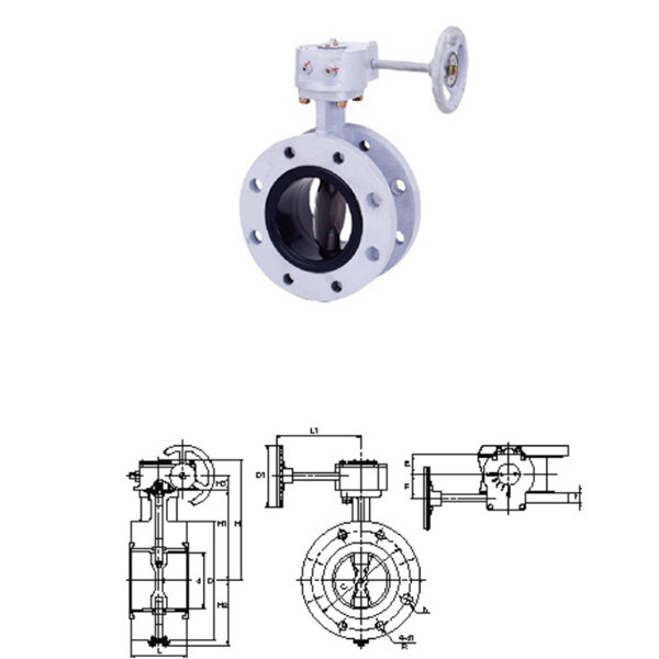 KITZ開滋齒輪型，法蘭型10K蝶閥B-10DJFU-600A