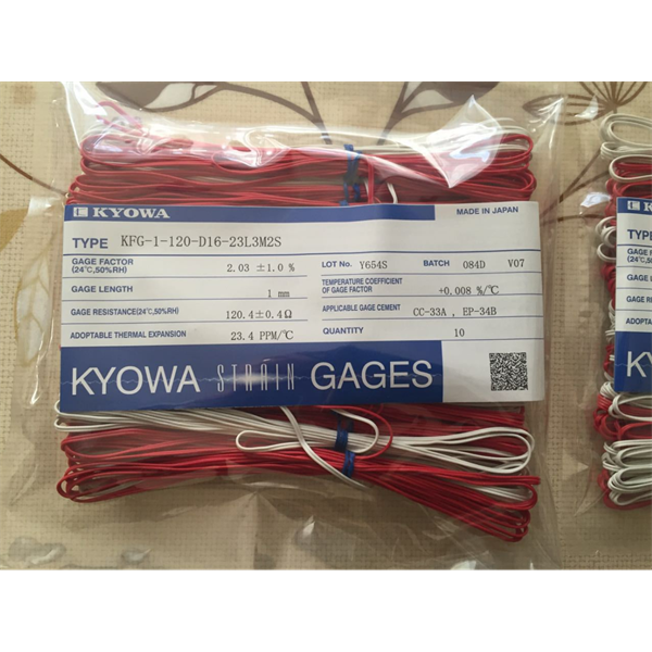 日本KYOWA共和配件耗材應(yīng)變片KFGS-10-120-C1-16 L30C2R