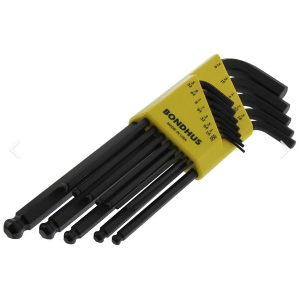 美國Bondhus波頭球端L型扳手BLX9MG