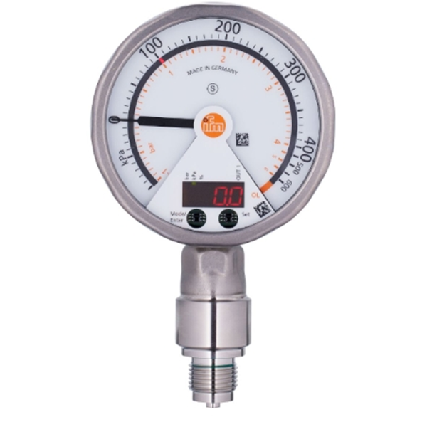 德國IFM易福門帶模擬顯示屏的齊平式壓力傳感器PG2437 PG-001-REB12-MFRKG/US/ /P