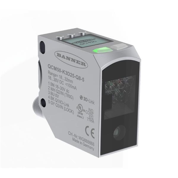 BANNER邦納美國(guó)QCM50 系列顏色傳感器 QCM50-K3D40-Q8-5