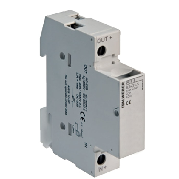 意大利ITALWEBER PCH保險絲座PCH 10x38 1P+N 32A