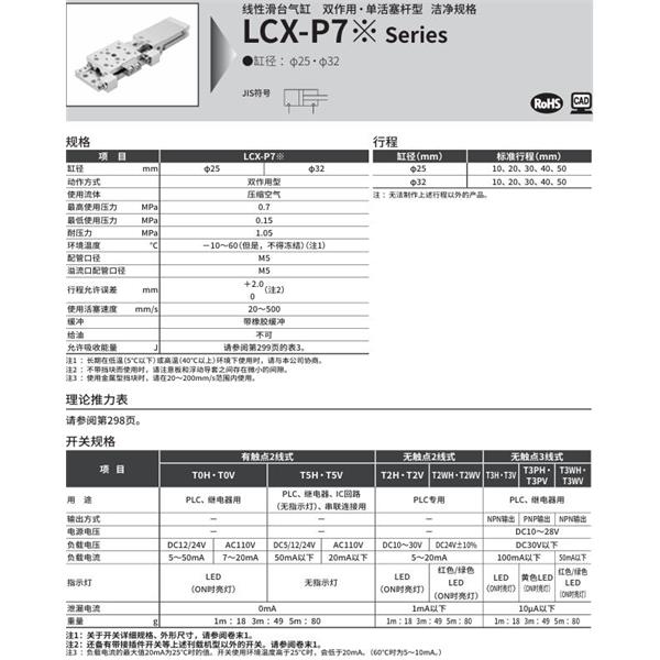 CKD喜開理線性滑臺(tái)氣缸LCX-25-40-T2H-R-S1T