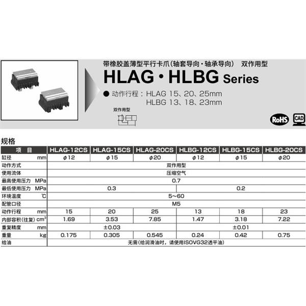 CKD喜開理薄型平行卡爪HLBG-12CS-K2H-R